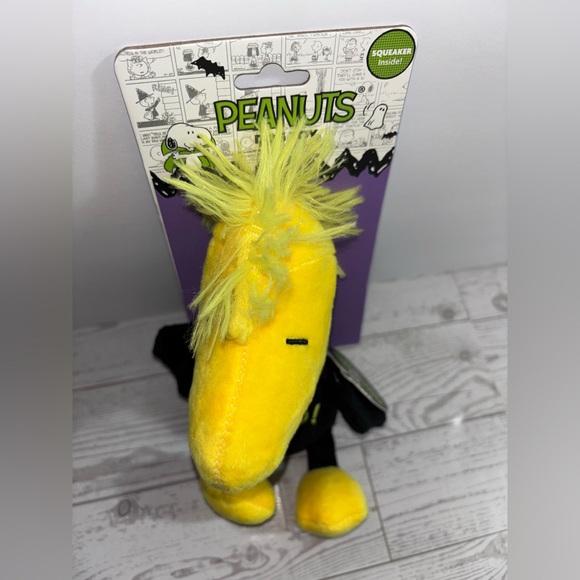 Peanuts Woodstock Halloween Collection Pet  Dog Toy Black Yellow 9” - Picture 10 of 12